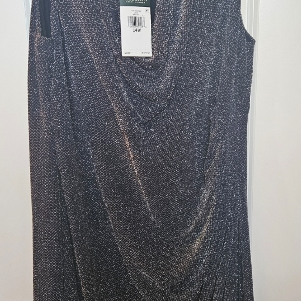 Ralph Lauren Black And Silver Dress